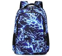 SOMBLG Zaino Scuola Ragazzo Elementare Bambino Media Maschio Ragazzi Elementari Bimbo Cartella Impermeabile Superiore (01-Blu)