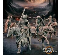 Sombra Guerriero Cavaliere - 4 Figure - Gates Of Evil - 28MM Tabletop TPGEO