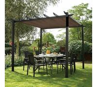 Sombra, rete ombreggiante da giardino in tessuto traspirante, rete ombreggiante per la privacy, rete ombreggiante per esterni, per piante, serre, terrazzi, marrone, 3 x 7 m