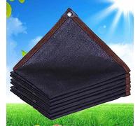 Sombra, rete parasole da giardino, antivento, anti-invecchiamento, traspirante, per giardino, serra, patio, rete per la privacy, nero, 3 x 7 m