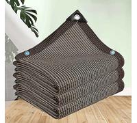 Sombra, telo ombreggiante da giardino, reti per ombrellone, isolamento termico, resistente agli strappi, 90% ombreggiante per giardino/balcone/cortile, dimensioni personalizzabili, marrone, 2 x 4 m