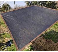 Sombra, telo ombreggiante da giardino, tenda parasole multifunzionale, resistente, per esterni, per giardino, pergola, piante, balcone, cortile, nero, 6 x 7 m