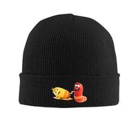 Sombre d’hiver à motif d’insectes à motif d’insectes, bonnet en acrylique chaud et doux, calotte en forme de crâne, poignet unisexe, polaire thermique, doublure de polaire de ski en plein air