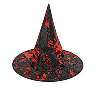 Sombrero de con Manchas de Sangre - Gorro Plegable de Terror para Dis | Diseño Ligero de 60 g con Estampado Único de Manchas de Sangre Aterrador, Disponible en Blanco y Negro con un Tamaño Versátil