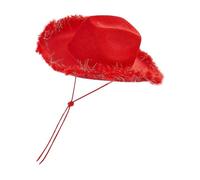 Sombrero de vaquera boa de plumas, sombrero de para mujer | Fiesta de disfraces Sombreros de verano de vestir, Sombrero de Boa sombrero de vaquera para mujer niña accesorios de