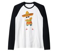 Sombrero Messicano Dabbing Maglia con Maniche Raglan