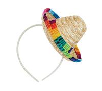 Sombrero Paglia Mini Cappello Messicano Spagnolo Donna Accessorio Vestito