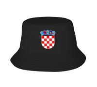 Sombrero Pescador Plegable Croazia Emblema Nazionale con Banda Sudor Integrada Gorra sol Mujer Hombre Patriótico Transpirable Unisex Estilo Vintage Sombreros Exteriores