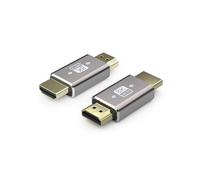 SOMDARHK Adattatore HDMI 8K a 180 gradi, confezione da 2, adattatore HDMI maschio a maschio, porta placcata oro 2.1, 8K a 60Hz, compatibile con laptop, monitor, proiettore