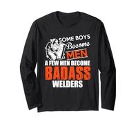 Some Boys Become Men A Few Men Become Welders Welding Welder Maglia a Manica