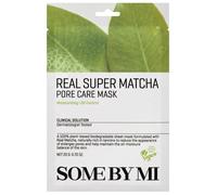 Some By Mi Clinical Solution Super Matcha Pore Care Mask maschera in tessuto nutriente per chiudere i pori e ottenere un look opaco 20 g