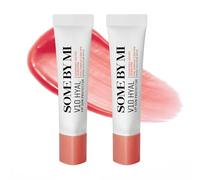 SOME BY MI V10 Hyal Lip Sun Protector Rosy - Confezione da 2, 13g - Balsamo labbra colorato coreano SPF 15 per labbra secche e sensibili - Idratante con acido ialuronico e vitamina E - Cura coreana