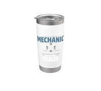 Some People Call Me Mechanic Dad Blue Collar Job Daddy Bicchiere termico in acciaio inox doppia parete