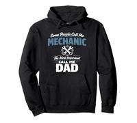 Some People Call Me Mechanic Dad Blue Collar Job Daddy Felpa con Cappuccio