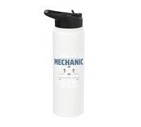 Some People Call Me Mechanic Dad Blue Collar Job Daddy Stainless Steel Insulated Water Bottle