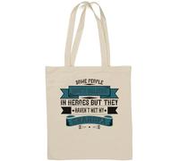 Some people don't believe in HEROES but they haven't met my Grandpa Natural Cotton Tote Bag Bianco