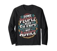 Some People Need Silence Not Advice verità introversa - Maglia a Manica