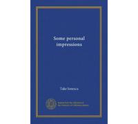 Some personal impressions
