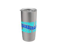 Somebody in Edinburgh Loves Me Modern Boho Vibe Bicchiere termico in acciaio inox doppia parete