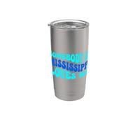 Somebody in Mississippi Loves Me Modern Boho Vibe Bicchiere termico in acciaio inox doppia parete
