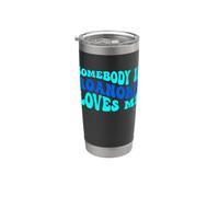 Somebody in Roanoke Loves Me Modern Boho Vibe Bicchiere termico in acciaio inox doppia parete