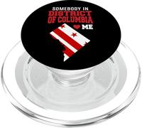 Somebody Loves Me In Washington DC Distretto della Columbia Flag PopSockets PopGrip per MagSafe