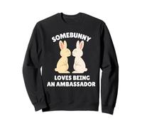 Somebunny AMA Essere Un Ambasciatore Carino Pasqua Bunny Job Felpa