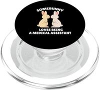 Somebunny ama essere un assistente medico di Pasqua Bunny Job PopSockets PopGrip per MagSafe