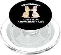Somebunny ama essere un assistente sanitario a domicilio Simpatico coniglietto pasquale PopSockets PopGrip per MagSafe