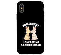 Somebunny ama essere un Career Coach Carino Easter Bunny Job Custodia per iPhone X/XS
