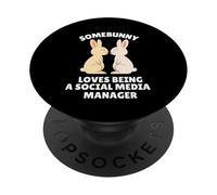Somebunny ama essere un coniglietto pasquale di social media manager PopSockets PopGrip Adesivo