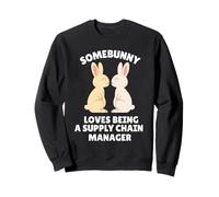 Somebunny AMA Essere Un Coniglietto Pasquale responsabile della Catena di approvvigionamento Felpa