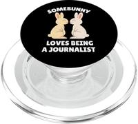 Somebunny ama essere un giornalista carino coniglietto pasquale lavoro PopSockets PopGrip per MagSafe