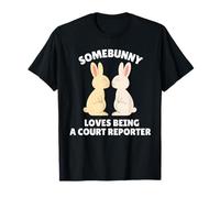 Somebunny AMA Essere Un Giornalista del Tribunale Carino Lavoro da Coniglietto Pasquale Maglietta