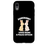 Somebunny ama essere un poliziotto carino coniglietto pasquale Custodia per iPhone XR