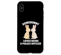Somebunny ama essere un poliziotto carino coniglietto pasquale Custodia per iPhone XS Max