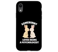 Somebunny ama essere uno psicologo carino coniglietto pasquale lavoro Custodia per iPhone XR