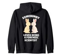 Somebunny AMA Essere Uno Scienziato forense Carino Coniglietto Pasquale Felpa con Cappuccio