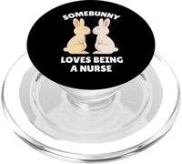 Somebunny Loves Being a Nurse - Simpatico coniglietto pasquale regalo di lavoro PopSockets PopGrip per MagSafe
