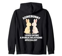 Somebunny Loves - Coniglietto Pasquale Esperto di pubbliche relazioni Felpa con Cappuccio