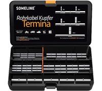 SOMELINE Capicorda Elettrici in Rame Stagnato - Terminali Occhiello Crimpare DIN 46234 - Connettori Anello - 0,34mm²-16 mm² Capicorda in Rame Stagnato ad Anello,Capicorda Elettrici Occhiello