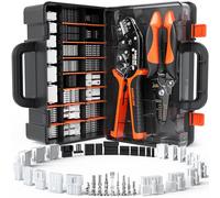 SOMELINE Kit di connettori per crimpatura, 41 tipi di connettori (2,54-4,2 mm), compatibile con Molex Mini-Fit Jr 4,2 mm, standard .062" (3,68 mm), Dupont 2,54 mm, KF2510 e KK254, crimpatrice per filo