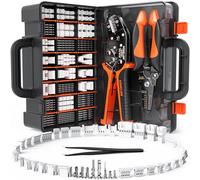 SOMELINE Kit Pinza Crimpatrice e Connettori, 41 Tipi, JST-SH 1,0mm/GH 1,25mm/ZH 1,5mm/PH 2,0mm nonché compatibile Molex PicoBlade 1,25mm & 51005/51006 (2,0mm), Crimper 0,03-0,5mm²/32-20 AWG