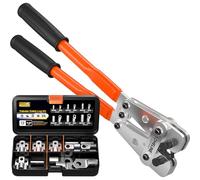 SOMELINE Set di Pinza Crimpatrice Capicorda Batteria, [6-50mm²] Capicorda Elettrici a Crimpare, Attrezzo Crimpare, Pinza Capicorda, Pinza per Capicorda, Strumento Crimpatura Capicorda