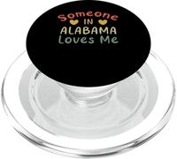 Someone In Alabama Loves Me Retro USA Stato US PopSockets PopGrip per MagSafe