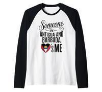 Someone in Antigua And Barbuda Loves Me Long Distance Maglia con Maniche Raglan