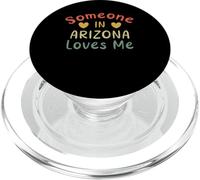 Someone In Arizona Loves Me Retro USA Stato US PopSockets PopGrip per MagSafe
