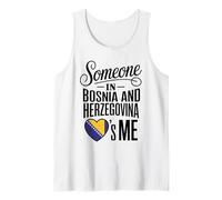 Someone in Bosnia And Herzegovina Loves Me Heart Canotta