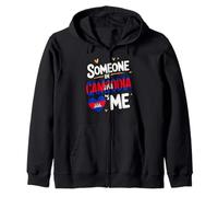 Someone in Cambodia Loves Me Long Distance Love Felpa con Cappuccio