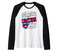 Someone in Cambodia Loves Me Long Distance Love Maglia con Maniche Raglan